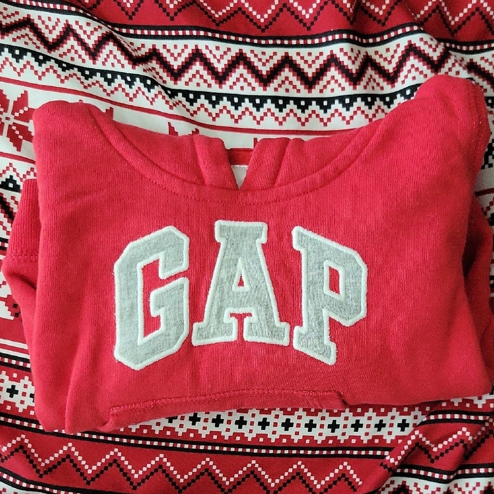 GAP Vibrant Red Sweatshirt with White Logo